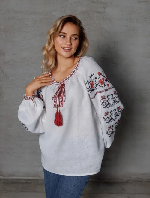 Вишиванка жіноча Харківщина Вишитий одяг для усієї родини 7524