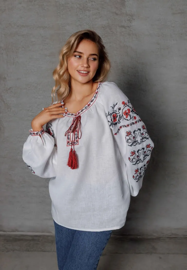 Вишиванка жіноча Харківщина Вишитий одяг для усієї родини 7524