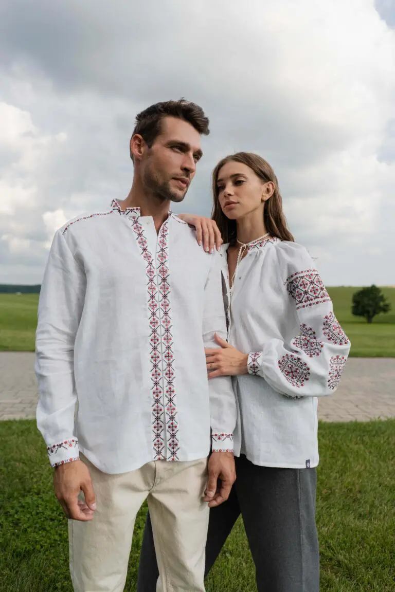 Вишиванка чоловіча Київщина Вишитий одяг для усієї родини 14575