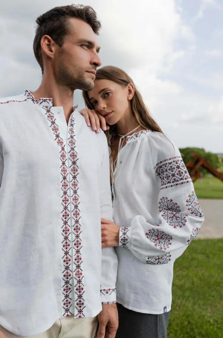 Вишиванка чоловіча Київщина Вишитий одяг для усієї родини 14577