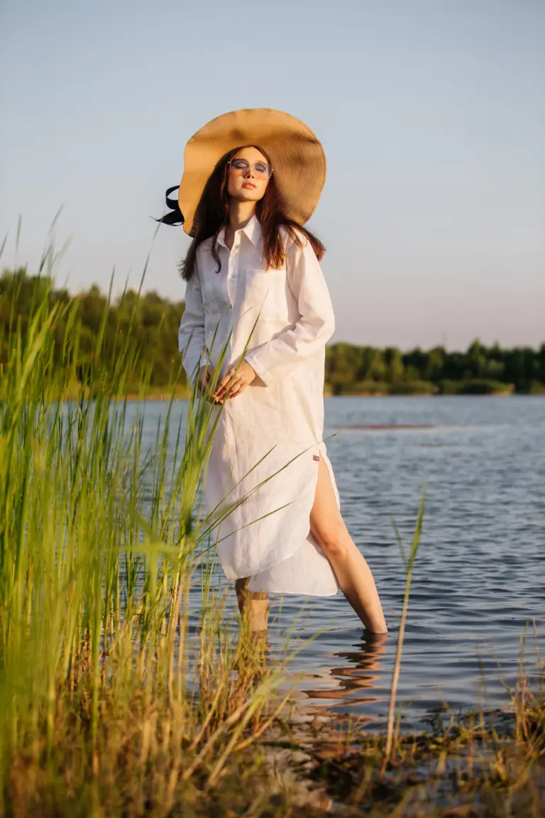 Сукня-сорочка Ніка – біла Вишитий одяг для усієї родини 2668
