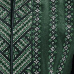 Men’s Embroidered shirt: Green Mountains