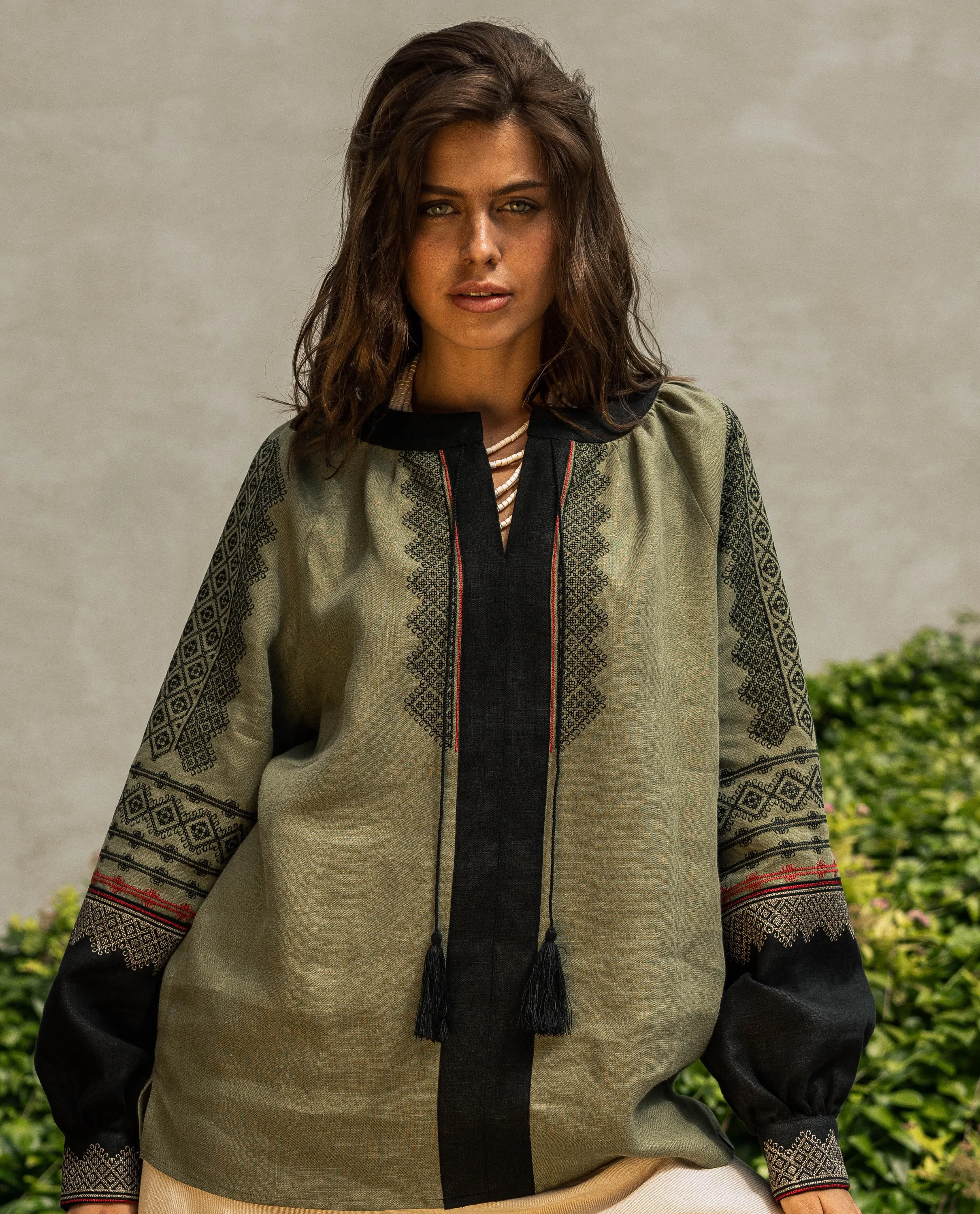 Вишиванка жіноча Рідня зелена