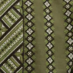 Men’s Khaki “Gory” Embroidered shirt