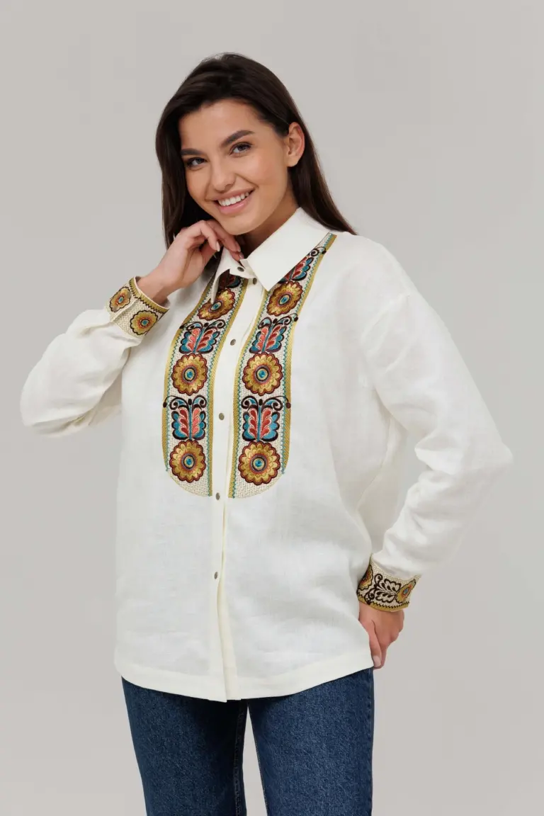 Вишиванка жіноча Косиці Вишитий одяг для усієї родини 4588