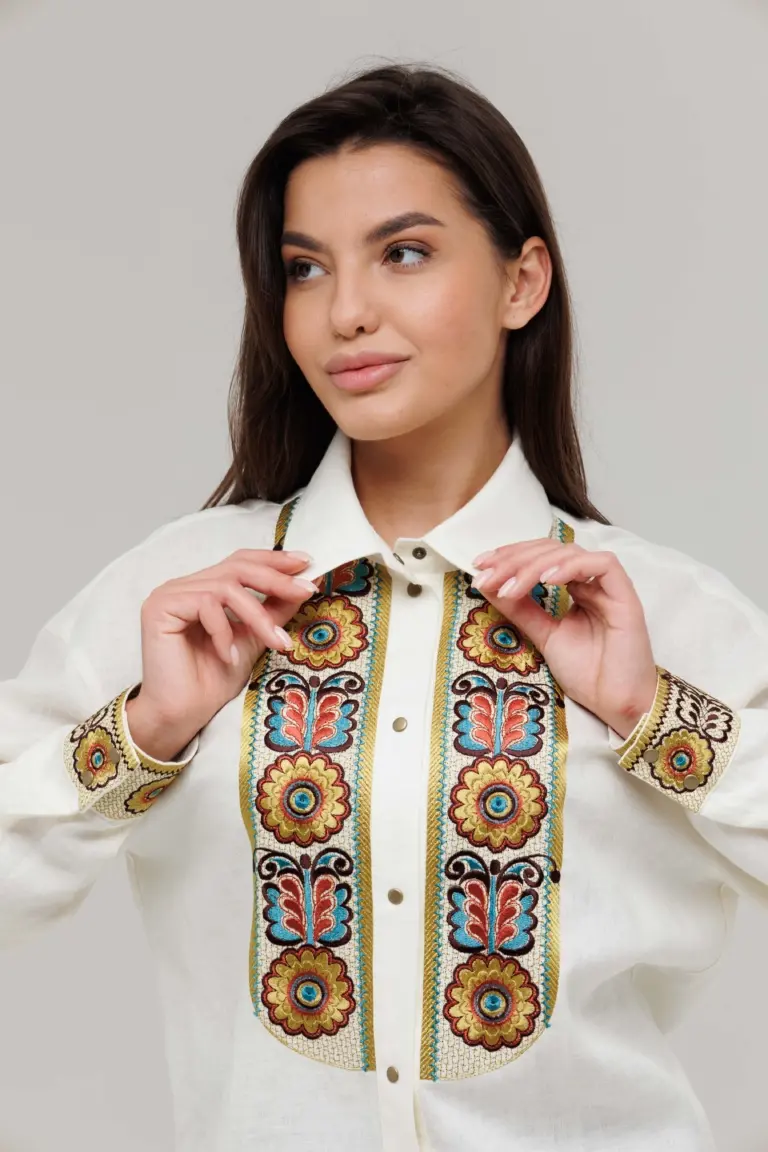 Вишиванка жіноча Косиці Вишитий одяг для усієї родини 4591