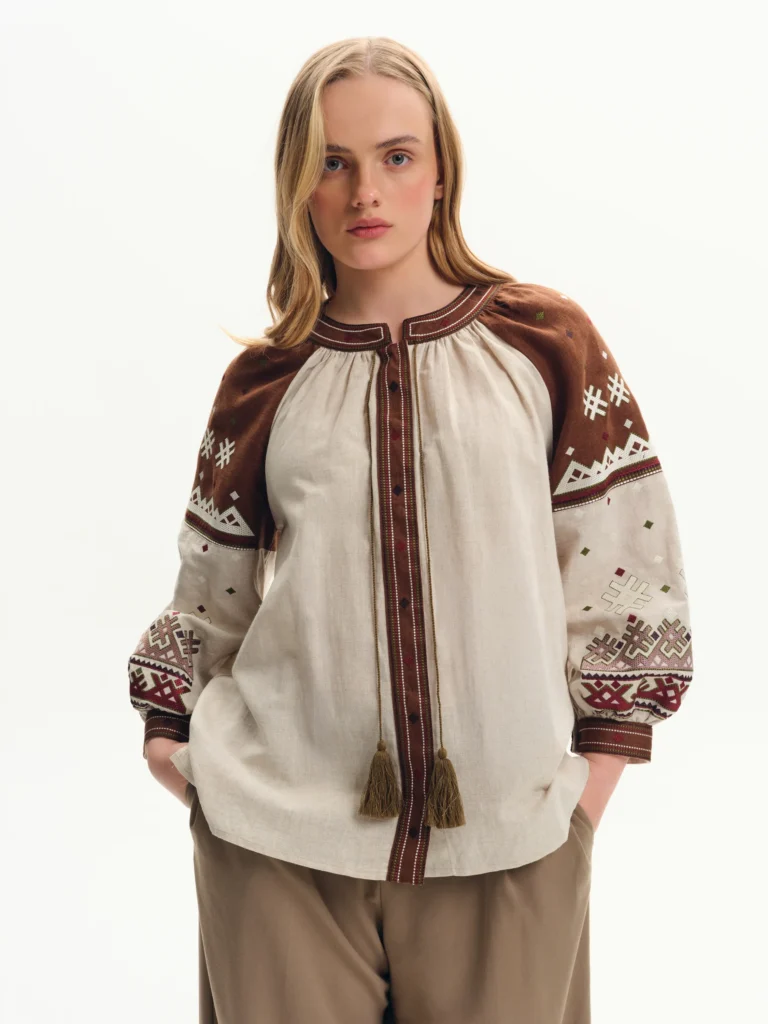 Dzvinka Women’s Embroidered shirt Ukrainian brand of embroidered clothing 40425