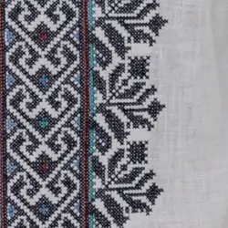 Men’s Embroidered shirt, Teren, White