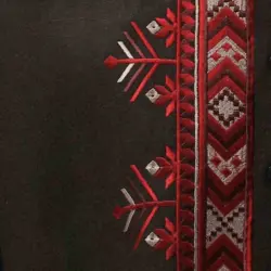 Men’s Volyn Black Embroidered shirt