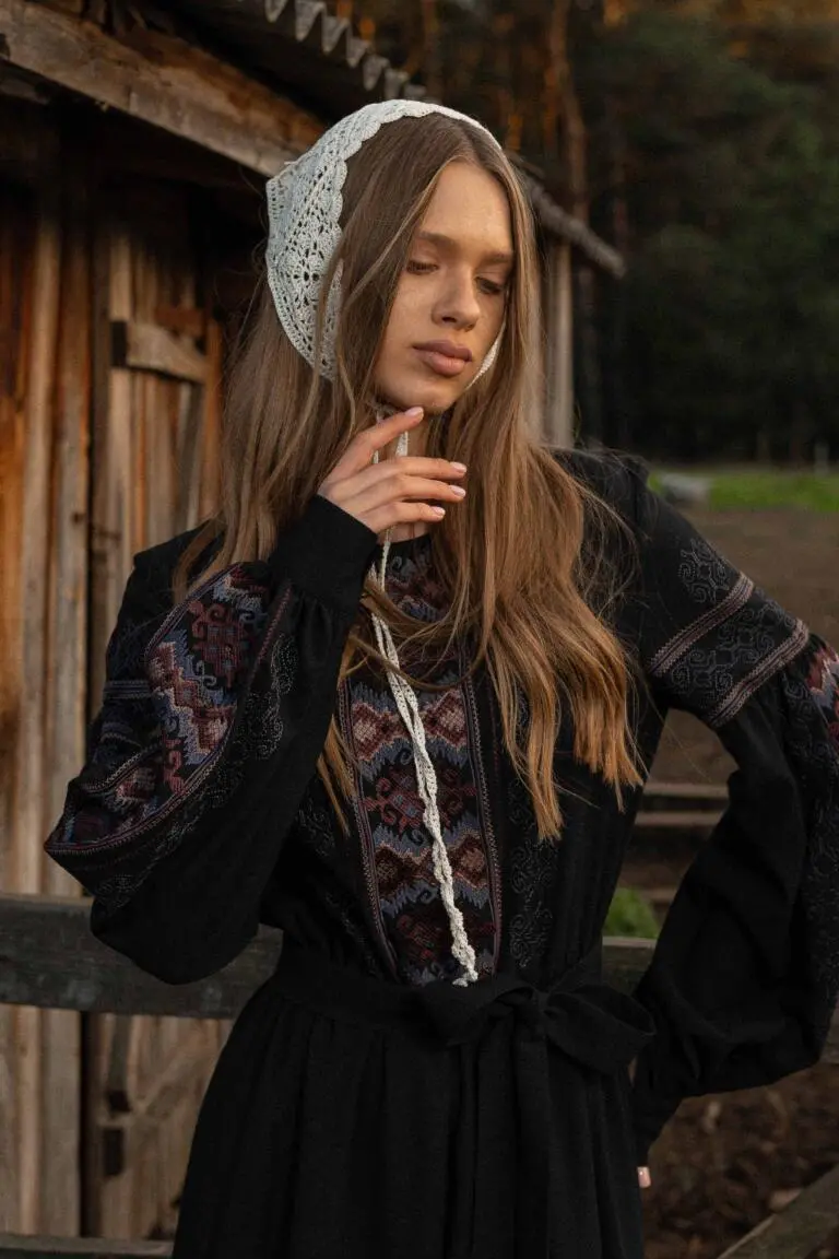 Вишита сукня Брунат Вишитий одяг для усієї родини 15427