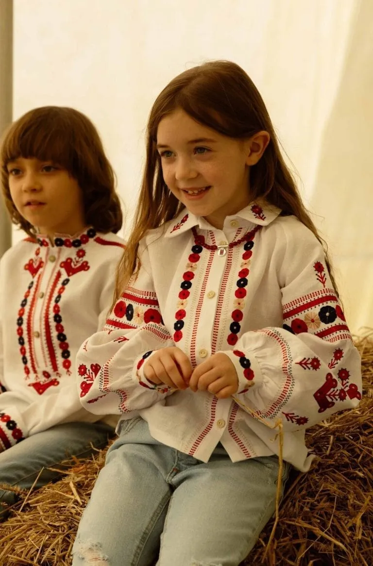Вишиванка для дівчинки Городоцький шов Вишитий одяг для усієї родини 24001