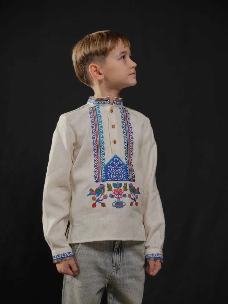 Вишиванка для хлопчика Снігурі Вишитий одяг для усієї родини 26346