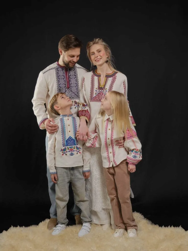 Вишиванка для хлопчика Снігурі Вишитий одяг для усієї родини 26342