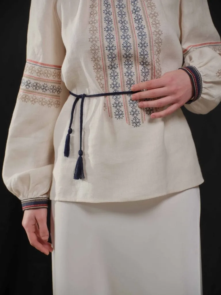 Пояс з китицями синій Вишитий одяг для усієї родини 27192