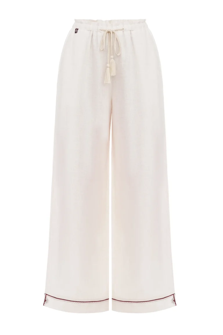 Embroidered Pants from Troyeshchyna Ukrainian brand of embroidered clothing 40578