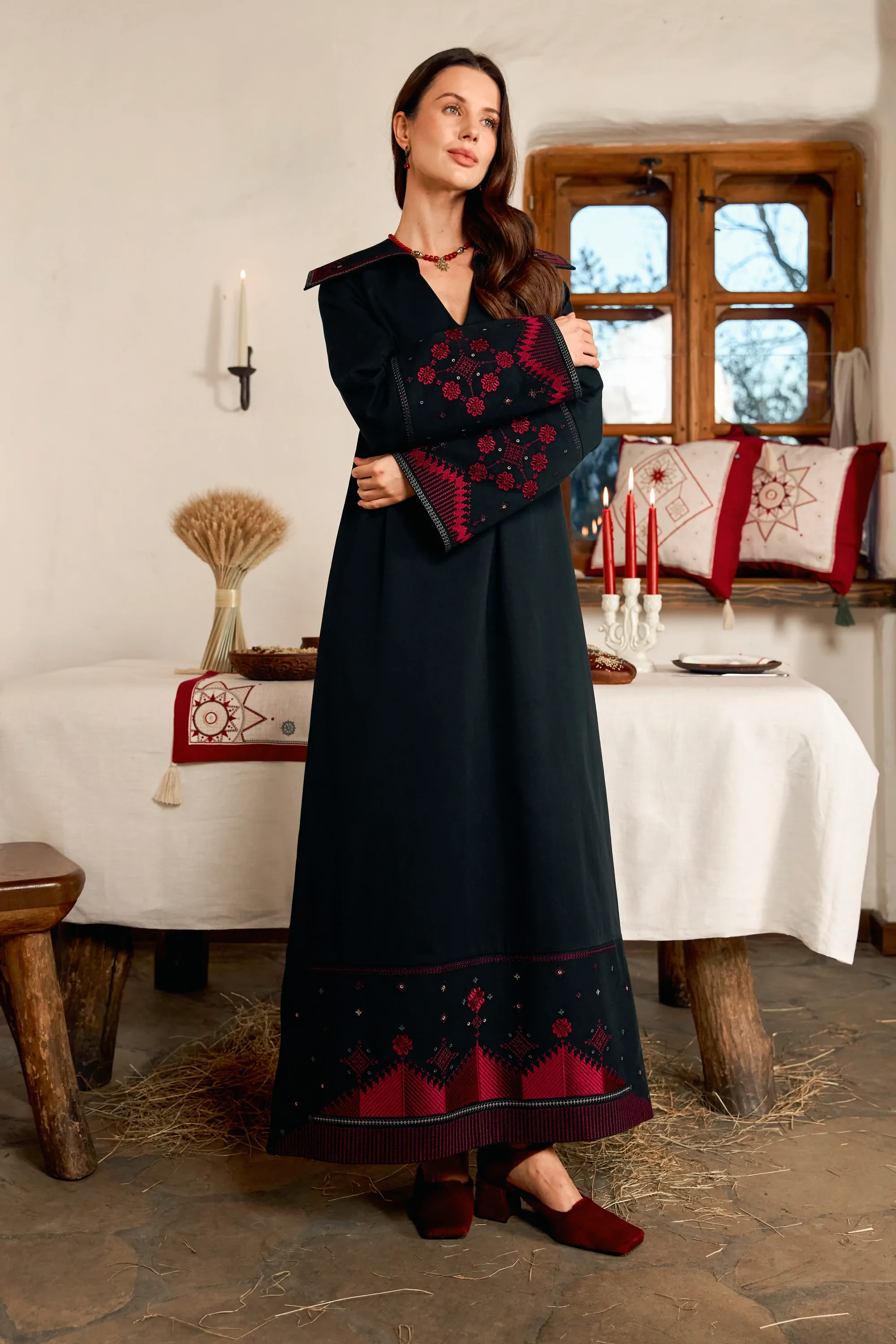 “Dyvo” Embroidered Dress Ukrainian brand of embroidered clothing 41843