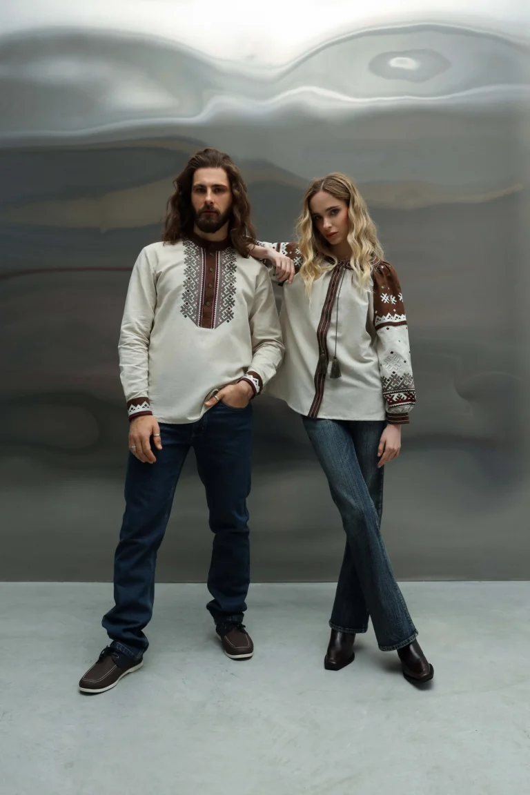Men’s Embroidered shirt “Dovbush” Ukrainian brand of embroidered clothing 36592