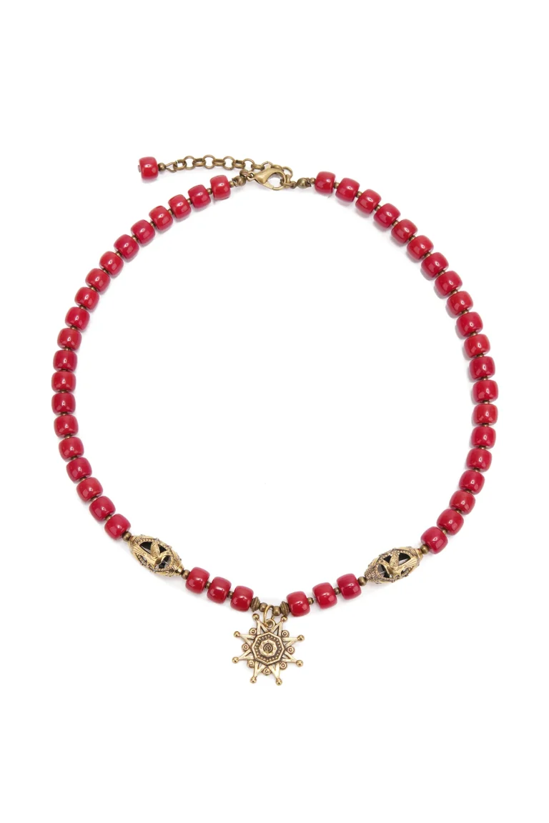 Намисто Зірка червоне Вишитий одяг для усієї родини 36001