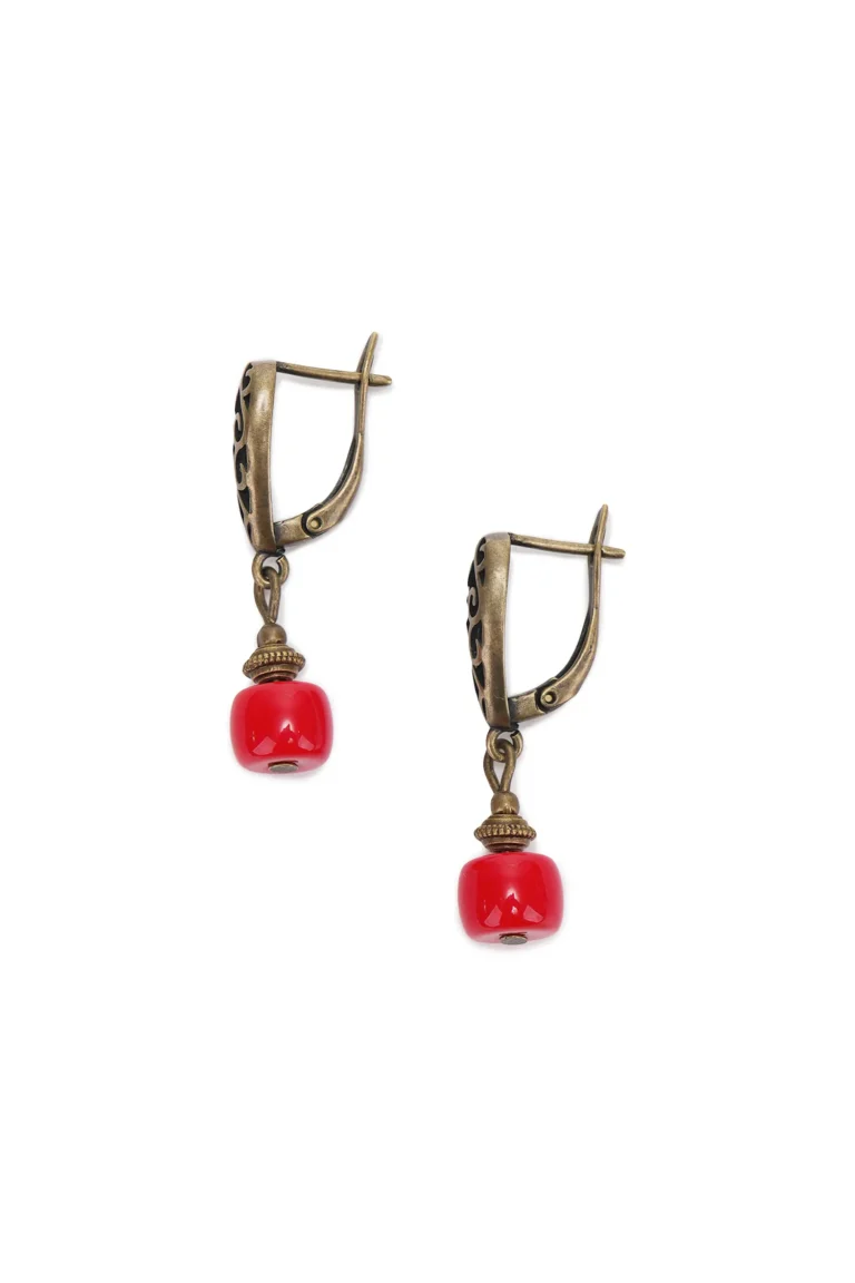 Набір намисто зі хрестами-згардами та сережки Вишитий одяг для усієї родини 36027