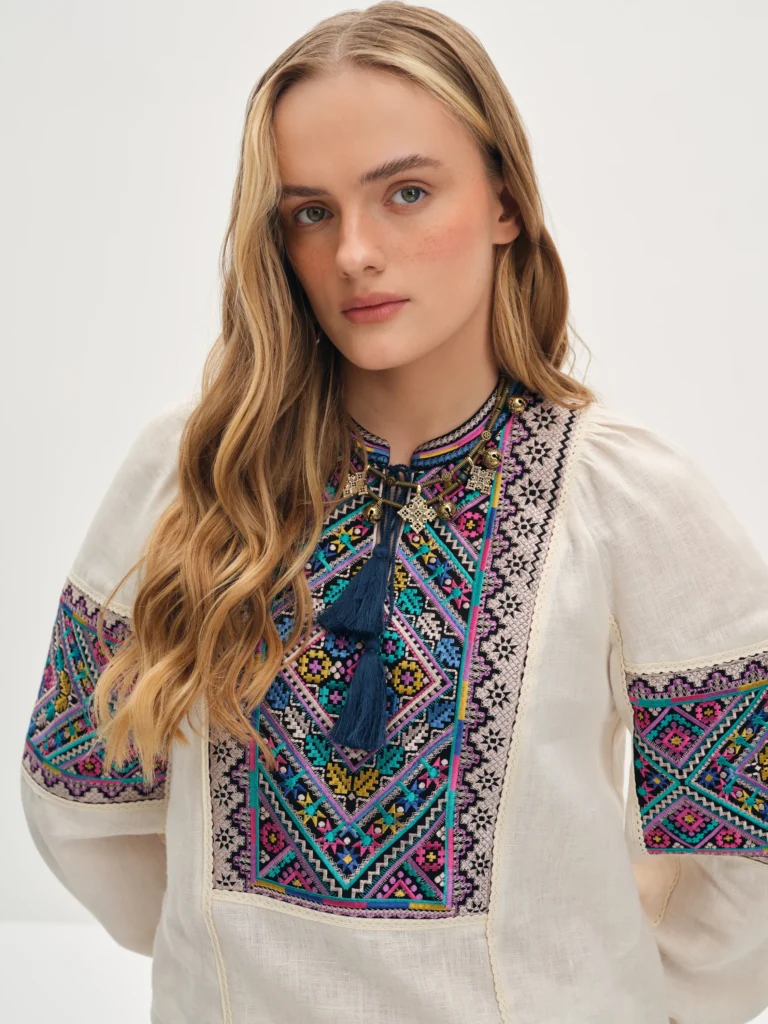 Вишиванка жіноча Черемош айворі Вишитий одяг для усієї родини 38254