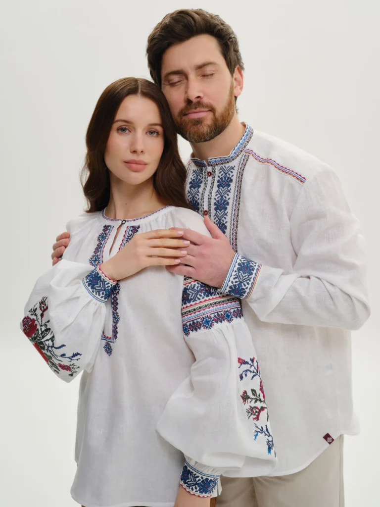 Вишиванка чоловіча Кропивниччина біла Вишитий одяг для усієї родини 37460