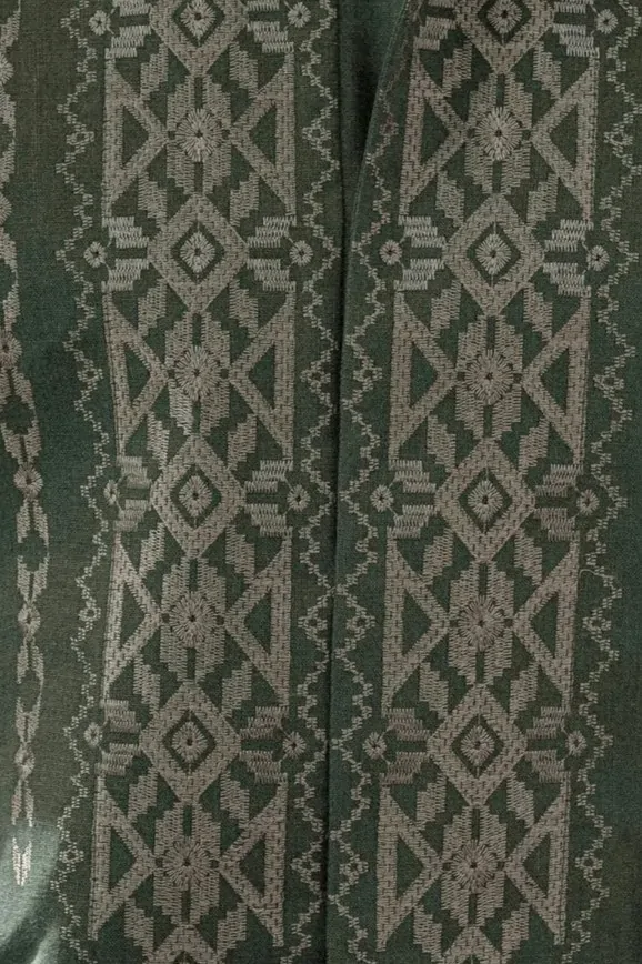 Men’s Embroidered shirt “Syayvo,” Dark Green