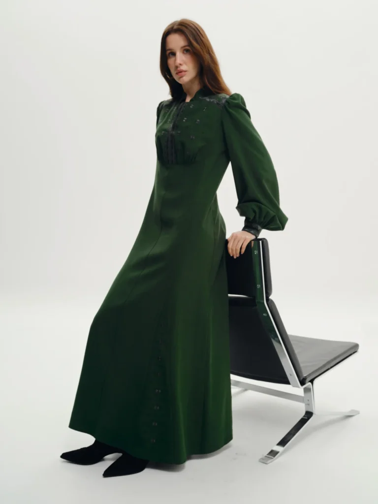 Embroidered Evening Dress Ukrainian brand of embroidered clothing 37475
