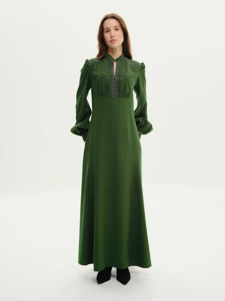 Embroidered Evening Dress Ukrainian brand of embroidered clothing 37471