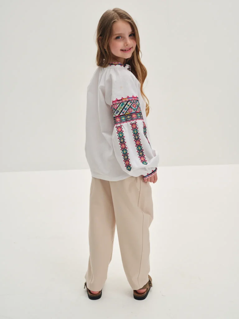 Embroidered shirt for Girls “Chichka” Ukrainian brand of embroidered clothing 37896
