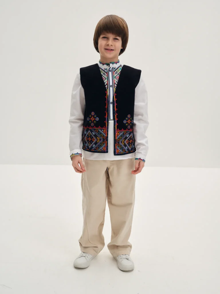 Gazdenyatko Children’s Vest Ukrainian brand of embroidered clothing 38184