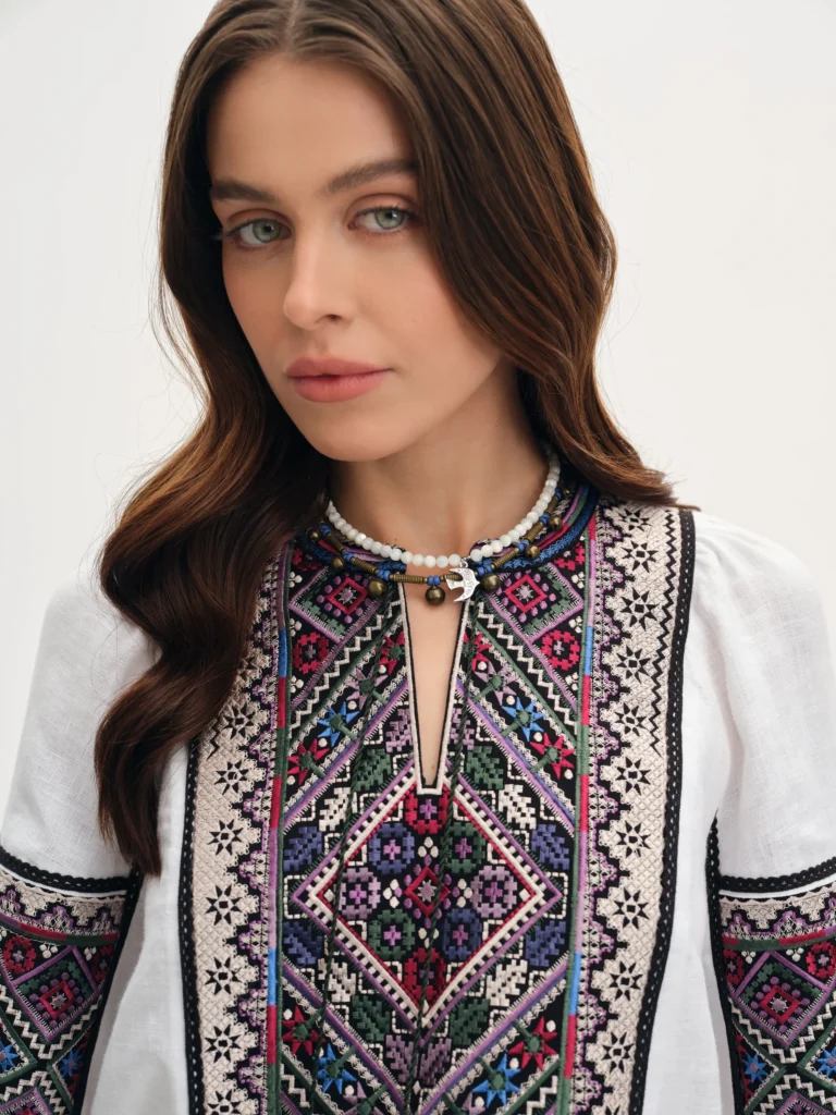 Mother-of-Pearl “Bird” Necklace Ukrainian brand of embroidered clothing 38290