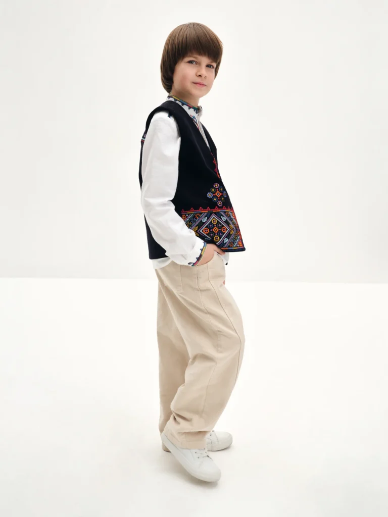 Gazdenyatko Children’s Vest Ukrainian brand of embroidered clothing 38363