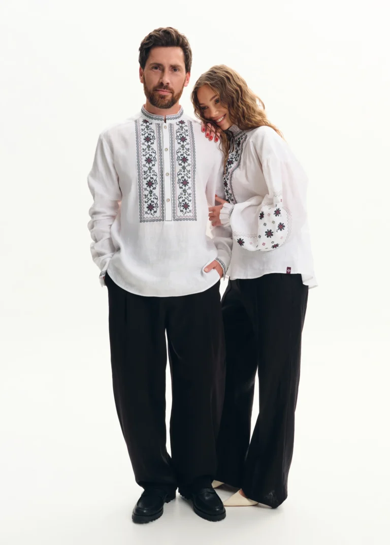Men’s Embroidered shirt, Kyiv Region Ukrainian brand of embroidered clothing 40042