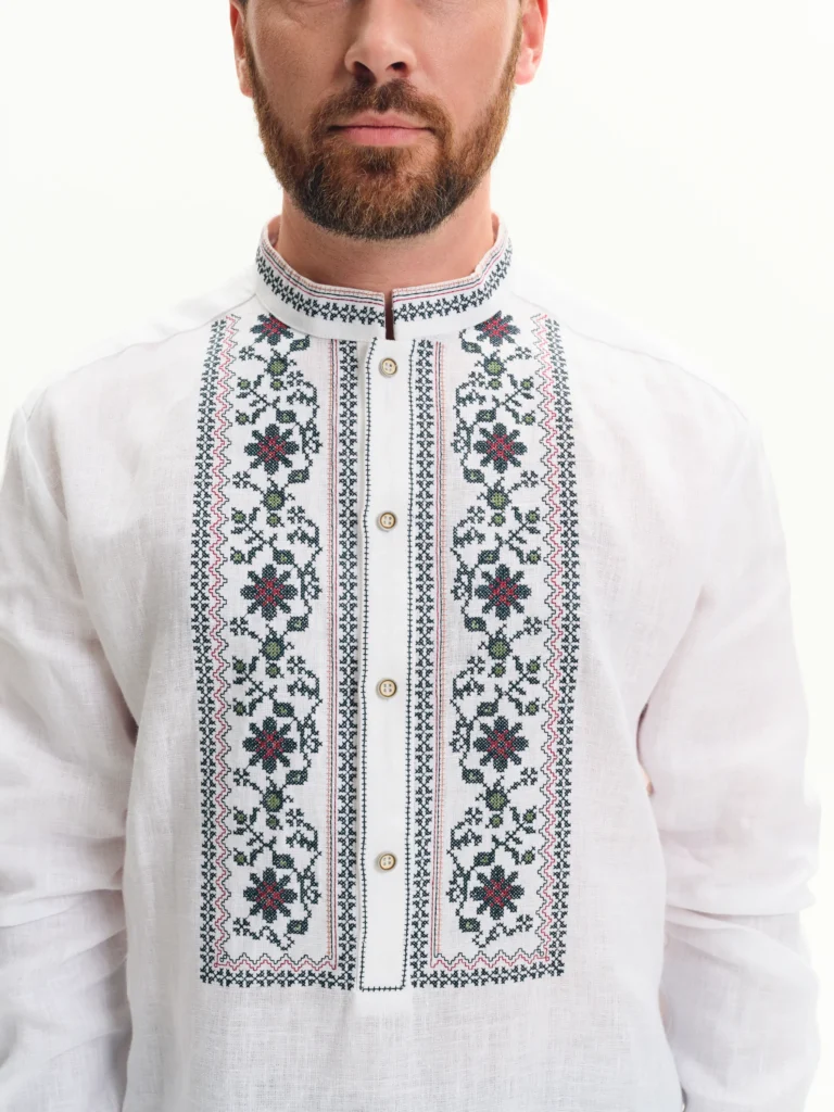 Men’s Embroidered shirt, Kyiv Region Ukrainian brand of embroidered clothing 40034