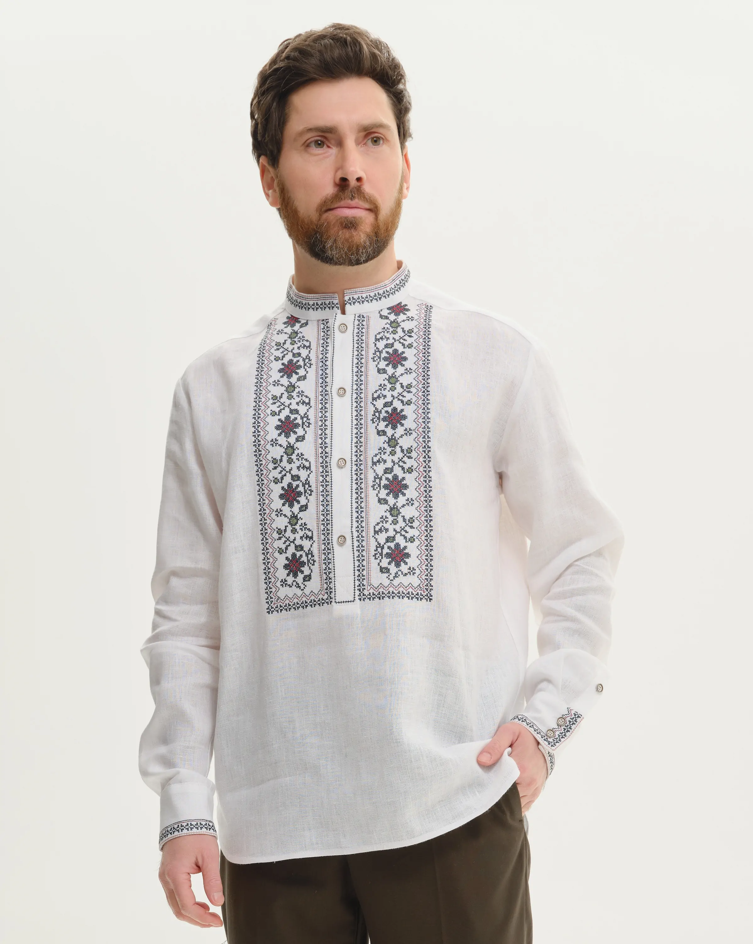 Вишиванка чоловіча Київщина Вишитий одяг для усієї родини 38862