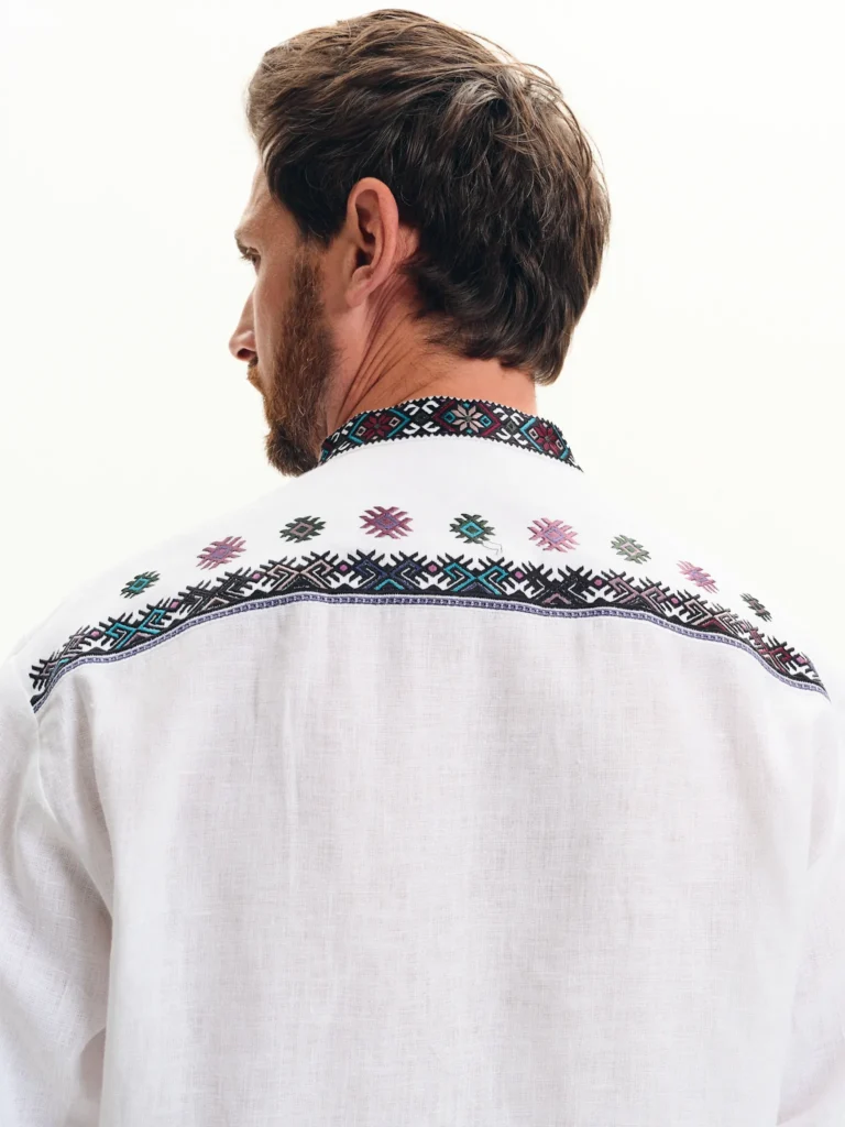 Men’s Embroidered shirt “Sokolivka” Ukrainian brand of embroidered clothing 39620