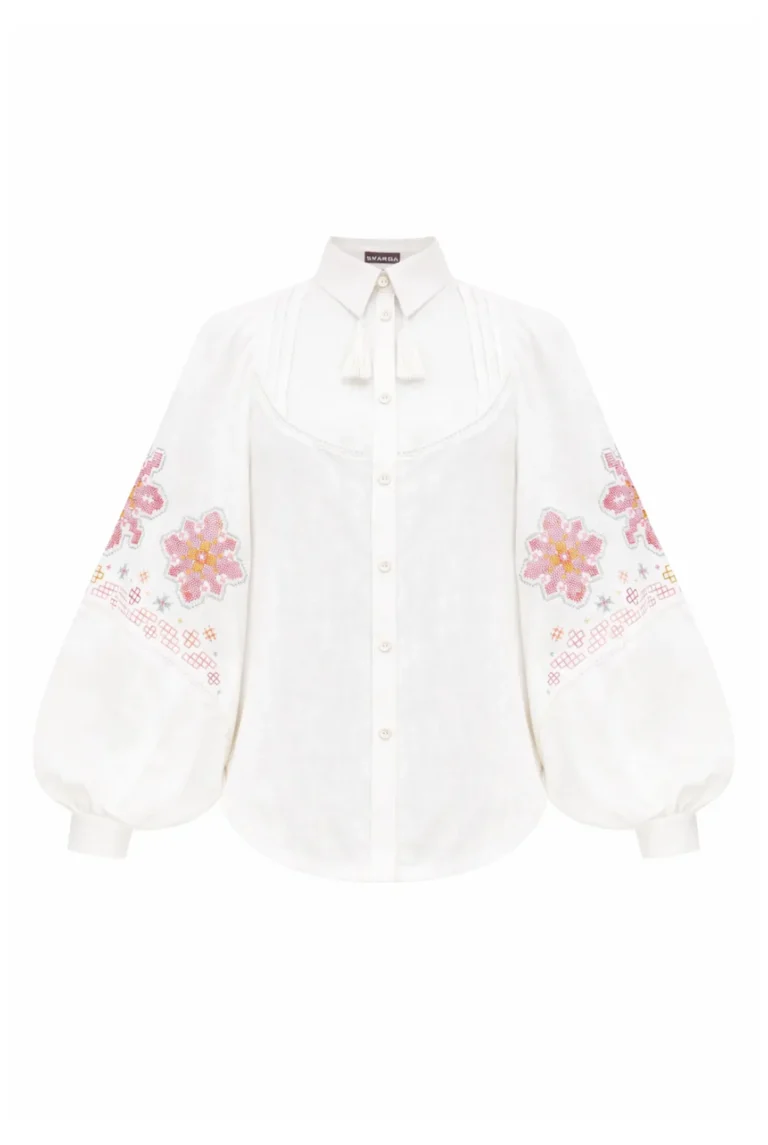 Вишиванка жіноча Світанок біла Вишитий одяг для усієї родини 39296