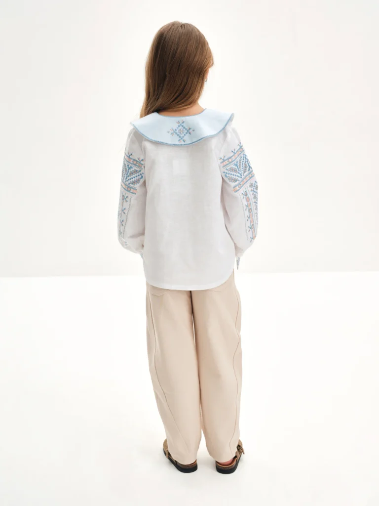 Embroidered shirt for a girl named Lileya Ukrainian brand of embroidered clothing 39369