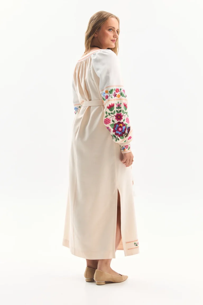 Embroidered Dress “Bird’s Song” Ukrainian brand of embroidered clothing 40211
