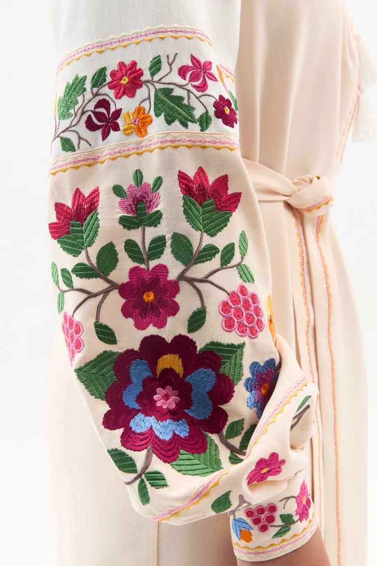 Embroidered Dress “Bird’s Song” Ukrainian brand of embroidered clothing 40213